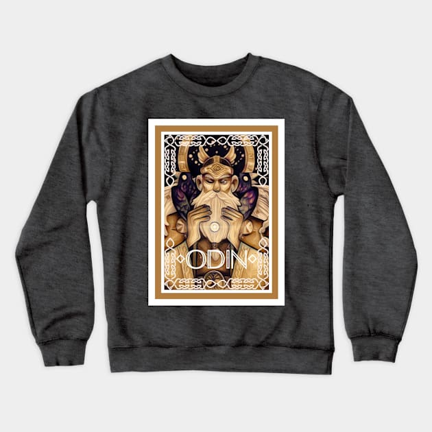 Odin Crewneck Sweatshirt by SaraGaggiArt